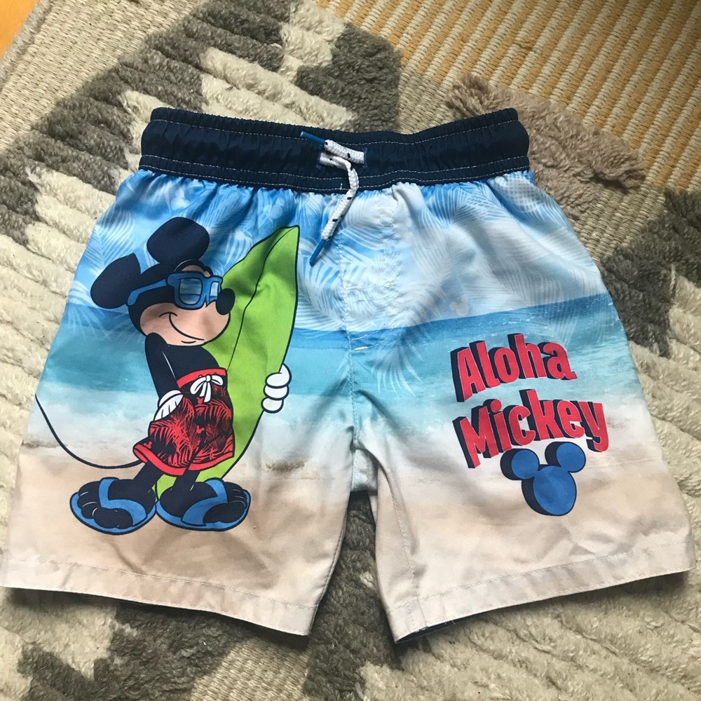 Disney Mickey Mouse Swim Trunks 4T